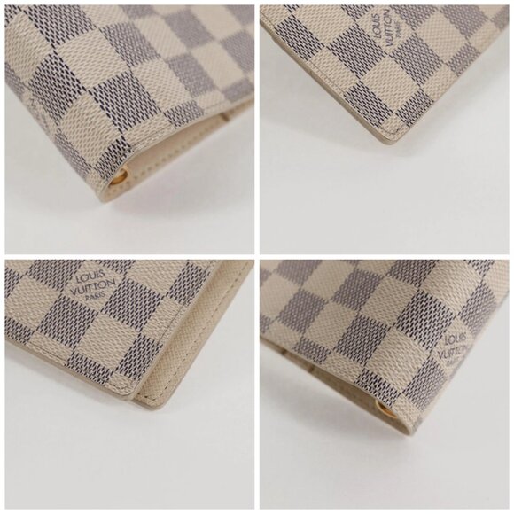 LOUIS VUITTON Damier Azur Agenda GM Day Planner Cover R20708 LV Auth 121569A - Picture 14 of 16